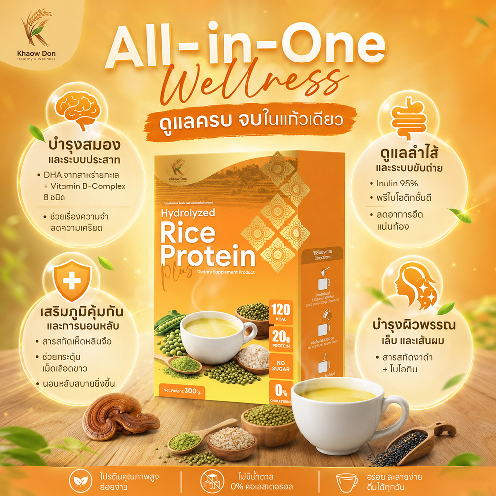 Hydrolyzed Rice Protein Plus (ตรา ข้าวอุ่น)